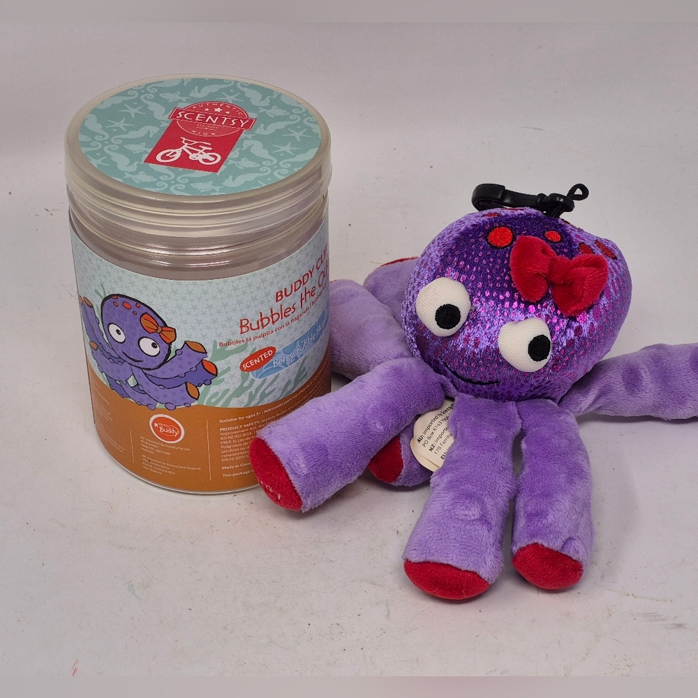 Scentsy Buddy Bubbles The Octopus Clip